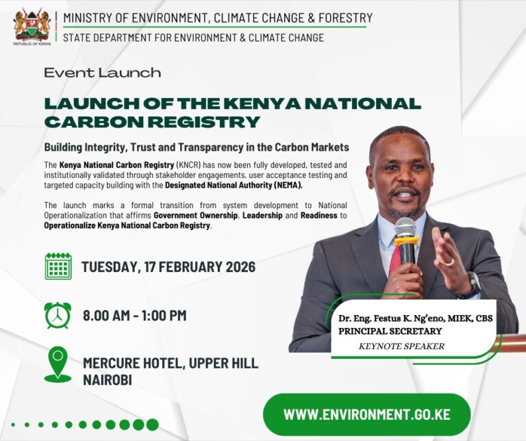 Kenya Launches National Carbon Registry to Strengthen Climate Action